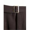 image:imageGORGLITTER Womens Straight Leg Baggy Dress Pants High Waisted Slack Trendy Business Casual Outfit Office TrousersCoffee Brown