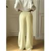 image:imageGORGLITTER Womens Striped Baggy Pants Wide Leg High Waisted Cute Trendy Dressy Casual Trousers Lounge PantsYellow