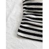 image:imageGORGLITTER Womens Striped Tube Tops Sets Sexy Summer Birthday Vacation Outfits Strapless Two 2 Piece Shorts SetsBlack and White