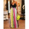 image:imageGORGLITTER Womens Striped Wide Leg Pants Colorful Double Waisted Boho Loose Flowy Palazzo TrousersMulticolor