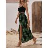 image:imageGORGLITTER Womens Vacation Cruise Beach Summer Going Out Outfits Cami Crop Tops and Tropical Print Maxi Skirt SetsBlack