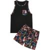 Dark Blue Floral