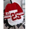image:imageGORGLITTER Mens Baggy Jersey Shirt Y2k Graphic Oversized Tshirts Short Sleeve Summer Casual Streetwear TShirtsRed