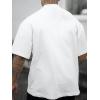 image:imageGORGLITTER Mens Crewneck T Shirt Letter Graphic Short Sleeve Casual Drop Shoulder Oversized TeeWhite Graphic