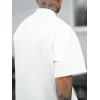 image:imageGORGLITTER Mens Crewneck T Shirt Letter Graphic Short Sleeve Casual Drop Shoulder Oversized TeeWhite Graphic