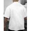 image:imageGORGLITTER Mens Crewneck T Shirt Letter Graphic Short Sleeve Casual Drop Shoulder Oversized TeeWhite Letter Prints