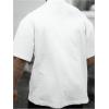 image:imageGORGLITTER Mens Crewneck T Shirt Letter Graphic Short Sleeve Casual Drop Shoulder Oversized TeeWhite One