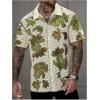 image:imageGORGLITTER Mens Crochet Shirt Button Up Knit Shirts Short Sleeve Crochet Collared Hollow Out Tops Cruise Outfits 2026Multicolor