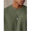 image:imageGORGLITTER Mens Cropped T Shirt Boxy Crop Tees Top Number Graphic Short Sleeve Crewneck Faux Suede Shirts StreetwearGreen