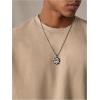 image:imageGORGLITTER Mens Cropped T Shirt Boxy Crop Tees Top Number Graphic Short Sleeve Crewneck Faux Suede Shirts StreetwearKhaki