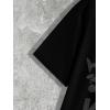 image:imageGORGLITTER Mens Designer Graphic TShirt Crewneck Short Sleeve Drippy Tee TopBlack and Grey