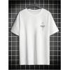 image:imageGORGLITTER Mens Drop Shoulder Graphic Tee TShirts Crewneck Short Sleeve Casual Summer TopsWhite
