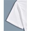image:imageGORGLITTER Mens Drop Shoulder Graphic Tee TShirts Crewneck Short Sleeve Casual Summer TopsWhite