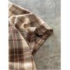 image:imageGORGLITTER Mens Gingham Cropped Shirt Button Up Number Graphic Boxy Short Sleeve Vacation Crop Tee Tops StreetwearKhaki