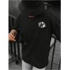 image:imageGORGLITTER Mens Japanese Letter Graphic Tee Top Oversized Short Sleeve Casual Aesthetic Print TShirtBlack Fish  Letter