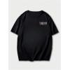 image:imageGORGLITTER Mens Japanese Letter Graphic Tee Top Oversized Short Sleeve Casual Aesthetic Print TShirtBlack Letter  Slogan