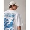 image:imageGORGLITTER Mens Japanese Letter Graphic Tee Top Oversized Short Sleeve Casual Aesthetic Print TShirtWhite