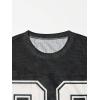 image:imageGORGLITTER Mens Jersey Shirts Oversized Baggy Mesh Tshirts Graphic Print Basketball Short Sleeve Tee Loose TopsBlack B