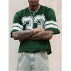 image:imageGORGLITTER Mens Jersey Shirts Oversized Baggy Mesh Tshirts Graphic Print Basketball Short Sleeve Tee Loose TopsDark Green