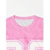 image:imageGORGLITTER Mens Jersey Shirts Oversized Baggy Mesh Tshirts Graphic Print Basketball Short Sleeve Tee Loose TopsPink