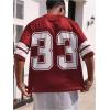 image:imageGORGLITTER Mens Jersey Shirts Oversized Baggy Mesh Tshirts Graphic Print Basketball Short Sleeve Tee Loose TopsRed