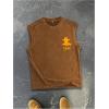 image:imageGORGLITTER Mens Jersey Shirts Sleeveless Graphic Y2k Athletic Tank Tops Going Out Gym Basketball VestCoffee Brown