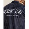 image:imageGORGLITTER Mens Letter Graphic Boxy Cropped Shirt Button Down Short Sleeve Loose Fit Streetwear Tops Y2KBlue