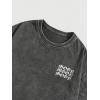 image:imageGORGLITTER Mens Letter Graphic Print T Shirts Round Neck Short Sleeve Loose Tee TopsBlack Bleached