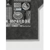 image:imageGORGLITTER Mens Letter Graphic Print T Shirts Round Neck Short Sleeve Loose Tee TopsBlack Bleached