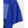 image:imageGORGLITTER Mens Letter Graphic Print T Shirts Round Neck Short Sleeve Loose Tee TopsRoyal Blue Figure