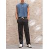 image:imageGORGLITTER Mens Letter Patched Washed Cropped Top Crewneck Sleeveless Street Tank TopsMisty Blue