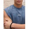image:imageGORGLITTER Mens Letter Patched Washed Cropped Top Crewneck Sleeveless Street Tank TopsMisty Blue