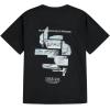 image:imageGORGLITTER Mens Oversized Graphic T Shirts Cool Short Sleeve Drop Shoulder Crewneck Tee Top StreetwearBlack