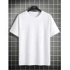 image:imageGORGLITTER Mens Oversized Graphic T Shirts Cool Short Sleeve Drop Shoulder Crewneck Tee Top StreetwearWhite