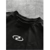 image:imageGORGLITTER Mens Oversized Graphic Tees Short Sleeve Streetwear Shirts Crewneck Casual Loose TShirt TopBlack and White