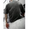 image:imageGORGLITTER Mens Oversized Tshirts Short Sleeve Vintage Washed Loose Tees StreetwearBlack