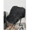 image:imageGORGLITTER Mens Oversized Tshirts Short Sleeve Vintage Washed Loose Tees StreetwearBlack