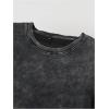 image:imageGORGLITTER Mens Oversized Tshirts Short Sleeve Vintage Washed Loose Tees StreetwearBlack
