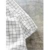image:imageGORGLITTER Mens Plaid Cropped Button Up Shirt Casual Collared Short Sleeve Boxy Vacation Checkered Crop Tops StreetwearWhite