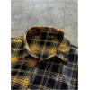 image:imageGORGLITTER Mens Plaid Cropped Button Up Shirt Casual Collared Short Sleeve Boxy Vacation Checkered Crop Tops StreetwearYellow