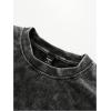 image:imageGORGLITTER Mens Rodeo Tshirt Vintage Washed Ripped Y2K Short Sleeve Crew Neck Tee ShirtsBlack