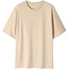 image:imageGORGLITTER Mens Slogan Graphic Drop Shoulder Tee Oversized Loose Casual Round Neck Short Sleeve TshirtsApricot