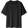 image:imageGORGLITTER Mens Slogan Graphic Drop Shoulder Tee Oversized Loose Casual Round Neck Short Sleeve TshirtsBlack