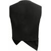 image:imageGORGLITTER Mens Suit Blazer Vest V Neck Button Down Wrap Sleeveless Jacket Casual Business Formal WaistcoatBlack
