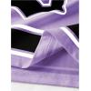 image:imageGORGLITTER Mens V Neck Number Graphic Cropped T Shirt Oversized Casual Drop Shoulder Short Sleeve Tee TopPurple