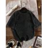 image:imageGORGLITTER Mens Vintage Graphic Tees Washed Y2k Short Sleeve Crew Neck Streetwear T ShirtBlack