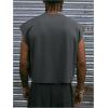 image:imageGORGLITTER Mens Y2k Cropped Tank Top Graphic Dolman Sleeve Boxy Oversized Streetwear Crop Top Tee Shirts Rave OutfitsGrey