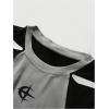 image:imageGORGLITTER Mens Y2k Graphic Shirts Oversized Crewneck Short Sleeve Summer Vacation Cool Boxy Streetwear Tee TopBlack White Grey