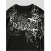 image:imageGORGLITTER Mens Y2k T Shirts Gothic Graphic Cool Short Sleeve Crew Neck Casual Streetwear Rave Tee TopsBlack