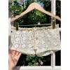 image:imageGORGLITTER Womens Crochet Shorts Knit Lace Hollow Out Low Rise Micro Shorts Elastic Waist Beach Cover UpApricot